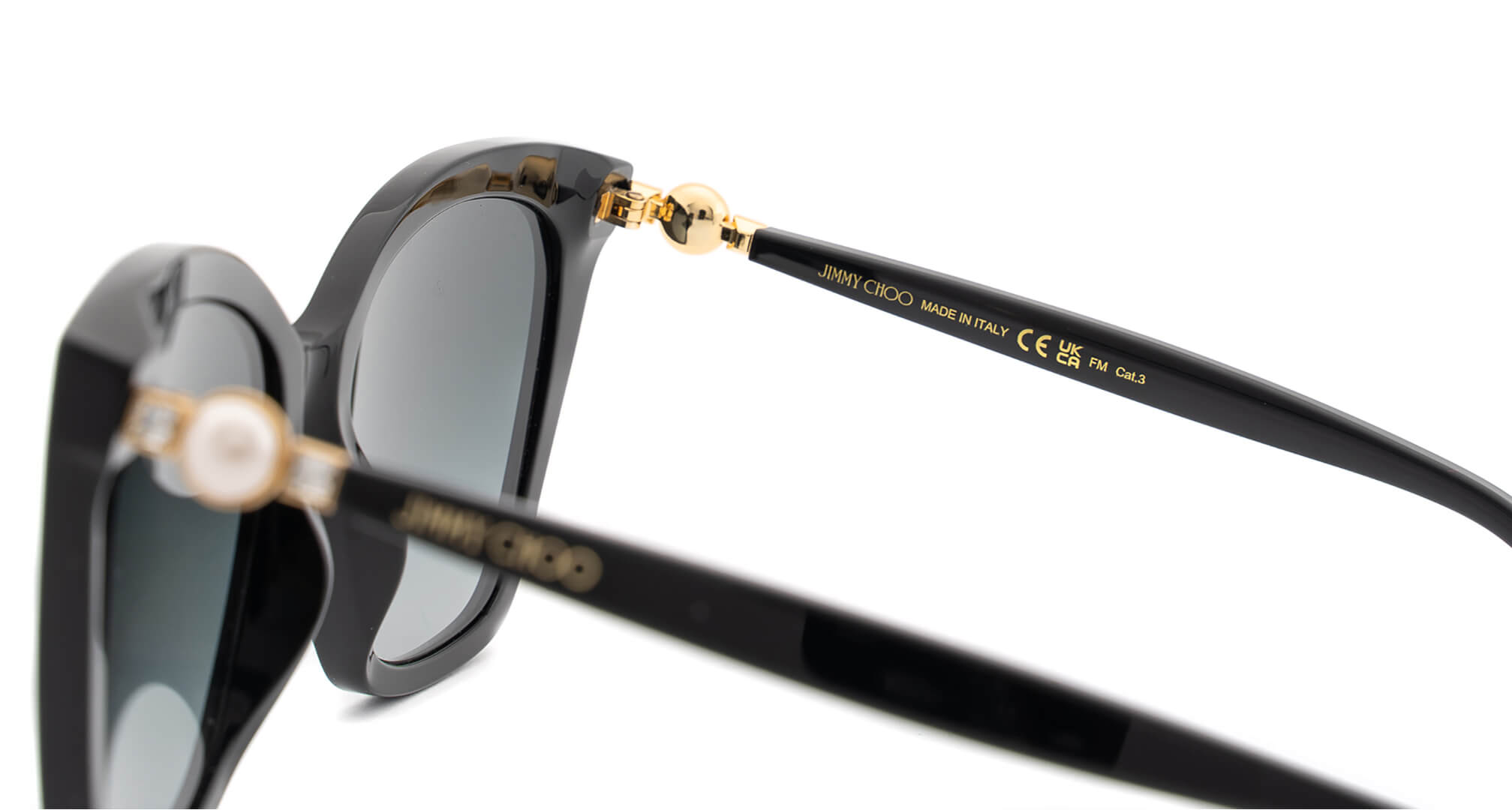 occhiali da sole Jimmy Choo con marchio UKCA e marchio CE