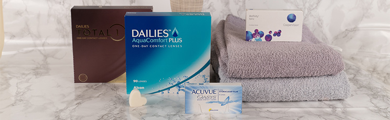 Confezioni di lenti Dailies AquaComfort Plus e Dailies Total 1 formato da 90 lenti