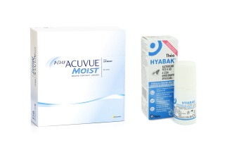 1-DAY Acuvue Moist (90 lenti) + Hyabak 0.15% gtt. 10 ml