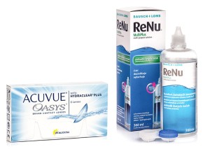 Acuvue Oasys (6 lenti) + ReNu MultiPlus 360 ml con portalenti