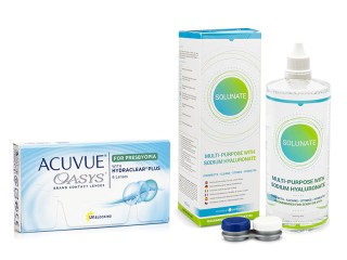 Acuvue Oasys for Presbyopia (6 lenti) + Solunate Multi-Purpose 400 ml con portalenti