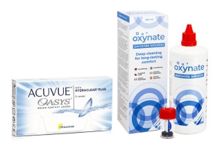 Acuvue Oasys (6 lenti) + Oxynate Peroxide 380 ml con portalenti