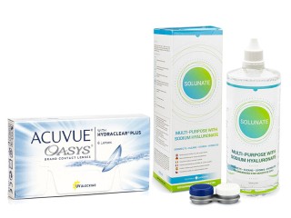 Acuvue Oasys (6 lenti) + Solunate Multi-Purpose 400 ml con portalenti