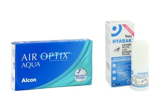 Air Optix Aqua (6 lenti) + Hyabak 0.15% gtt. 10 ml