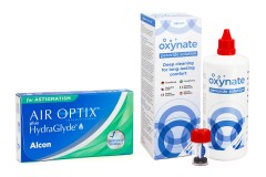 Air Optix Plus Hydraglyde for Astigmatism (3 lenti) + Oxynate Peroxide 380 ml con portalenti