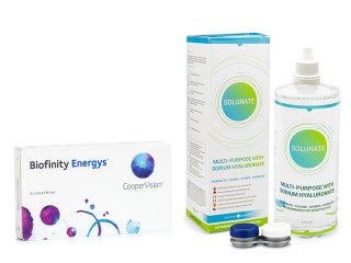 Biofinity Energys CooperVision (6 lenti) + Solunate Multi-Purpose 400 ml con portalenti