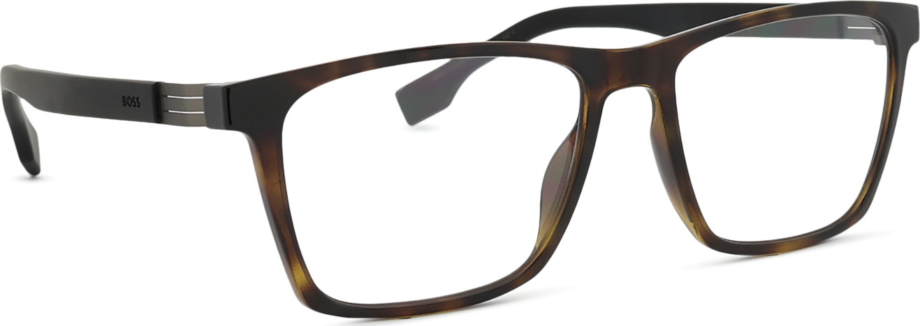 HUGO BOSS Occhiali Da Sole Uomo - Montatura Opaca Nero/Verde, Lenti Non Polarizzate, Taglia 57/19/145, Garanzia 2 Anni