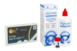 Lenjoy Day & Night PRO (6 lenti) + Oxynate Peroxide 380 ml con portalenti