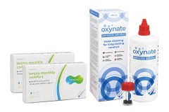 Lenjoy Monthly Comfort (12 lenti) + Oxynate Peroxide 380 ml con portalenti