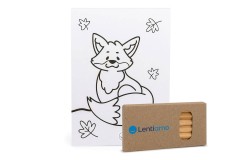 Libro da colorare + pastelli Lentiamo