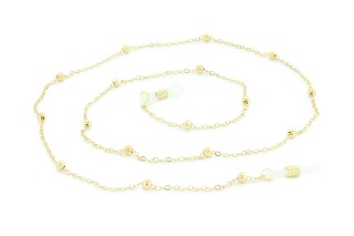 Catena per occhiali oro chiaro