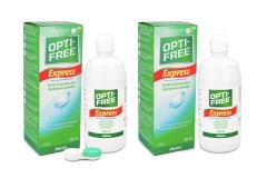 OPTI-FREE Express 2 x 355 ml con portalenti