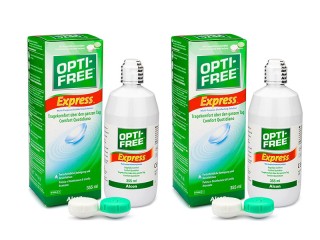 OPTI-FREE Express 2 x 355 ml con portalenti