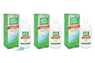 OPTI-FREE Express 3 x 355 ml con portalenti