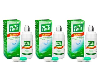 OPTI-FREE Express 3 x 355 ml con portalenti