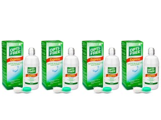 OPTI-FREE Express 4 x 355 ml con portalenti