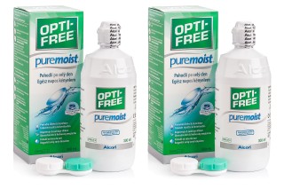 OPTI-FREE PureMoist 2 x 300 ml con portalenti