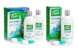 OPTI-FREE PureMoist 3 x 300 ml con portalenti