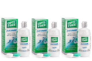 OPTI-FREE PureMoist 3 x 300 ml con portalenti