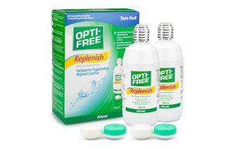 OPTI-FREE RepleniSH 2 x 300 ml con portalenti