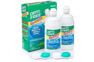 OPTI-FREE RepleniSH 2 x 300 ml con portalenti