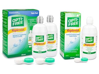 OPTI-FREE RepleniSH 3 x 300 ml con portalenti