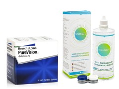 PureVision (6 lenti) + Solunate Multi-Purpose 400 ml con portalenti