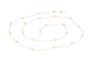 Catena per occhiali oro rosa
