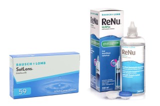 SofLens 59 (6 lenti) + ReNu MultiPlus 360 ml con portalenti